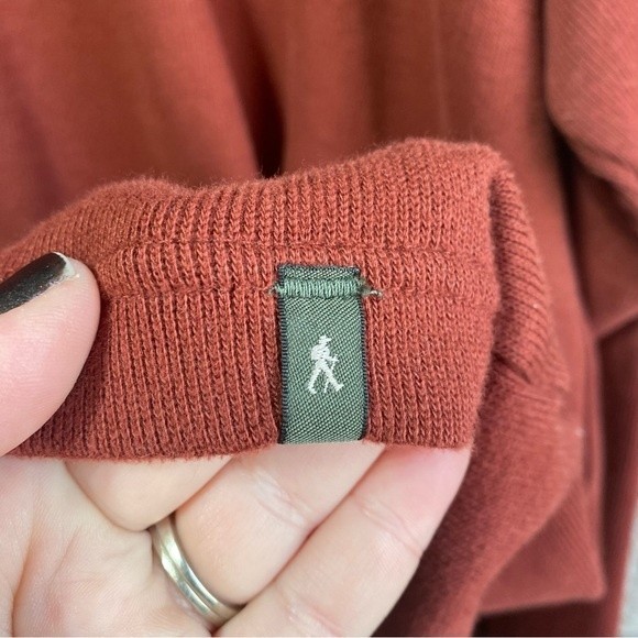 Royal Robbins- Rust Color Crew Neck Long Sleeve Casual Cotton Top- Sz. XXL - Picture 4 of 7